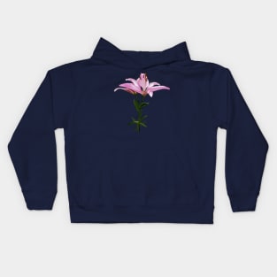 Pink Lily Pair Kids Hoodie